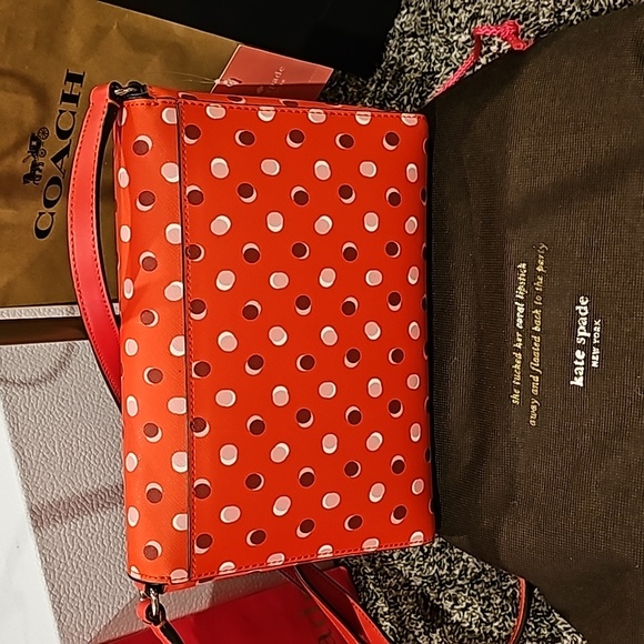 NWT Kate Spade doddy convertable crossbody Carson polka dot - Picture 5 of 8